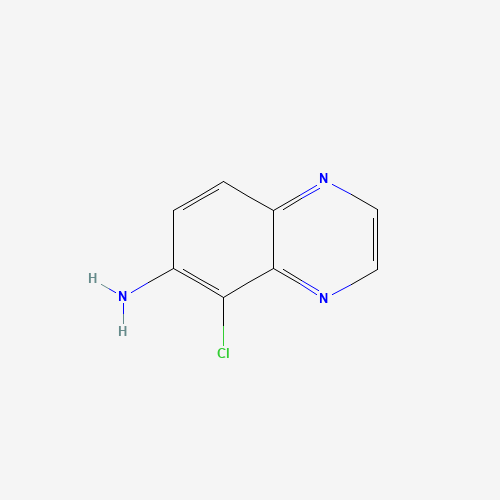 5-chloroquinoxalin-6-amine (CAS: 1287747-30-1) - Chemical Structure and Molecular Formula 