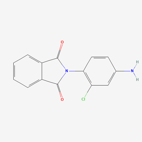 2-(4-amino-2-chlorophenyl)isoindole-1,3-dione (CAS: 19348-53-9) - Chemical Structure and Molecular Formula 