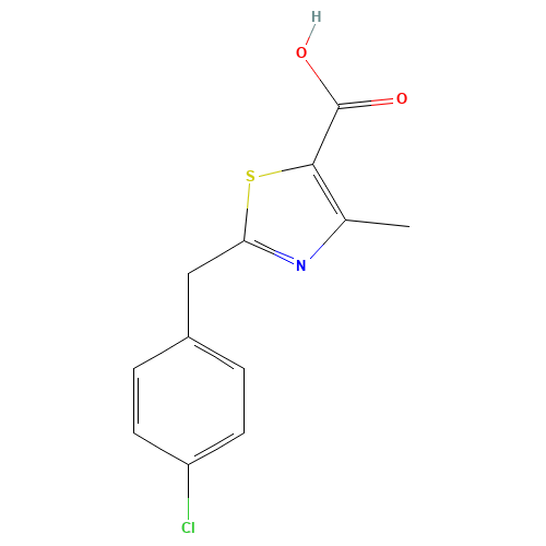 2-[(4-chlorophenyl)methyl]-4-methyl-1,3-thiazole-5-carboxylic acid (CAS: 938001-17-3) - Related Chemical Product
