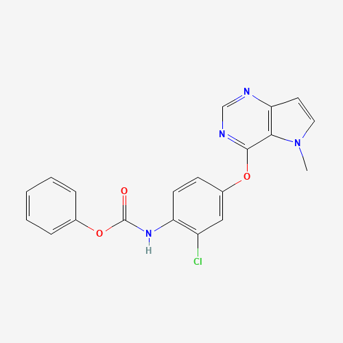 phenyl N-[2-chloro-4-(5-methylpyrrolo[3,2-d]pyrimidin-4-yl)oxyphenyl]carbamate (CAS: 919278-27-6) - Related Chemical Product