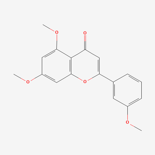 2-(2,3-dimethoxyphenyl)-3,6-dimethoxychromen-4-one (CAS: 103430-01-9) - Chemical Structure and Molecular Formula 