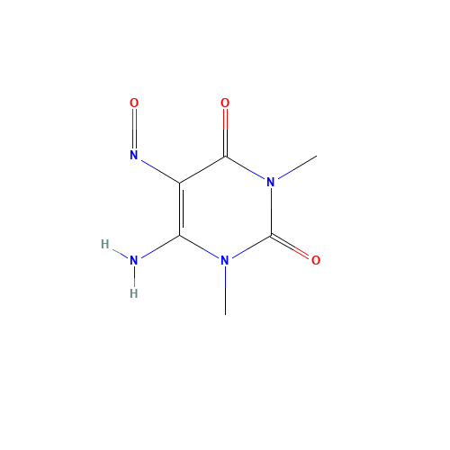 6-amino-1,3-dimethyl-5-nitrosopyrimidine-2,4-dione (CAS: 6632-68-4) - Related Chemical Product