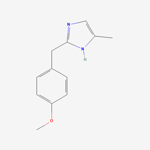 2-[(4-methoxyphenyl)methyl]-5-methyl-1H-imidazole (CAS: 102151-85-9) - Chemical Structure and Molecular Formula 