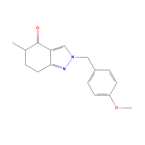 2-[(4-methoxyphenyl)methyl]-5-methyl-6,7-dihydro-5H-indazol-4-one (CAS: 1355249-11-4) - Related Chemical Product