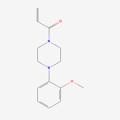 1-[4-(2-methoxyphenyl)piperazin-1-yl]prop-2-en-1-one (CAS: 21057-24-9) - Chemical Structure and Molecular Formula 