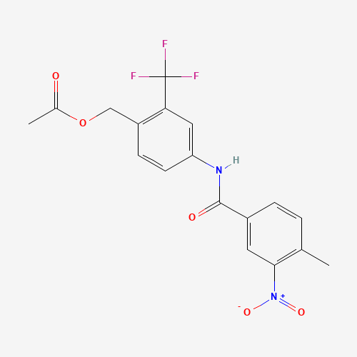 [4-[(4-methyl-3-nitrobenzoyl)amino]-2-(trifluoromethyl)phenyl]methyl acetate (CAS: 1318242-94-2) - Related Chemical Product