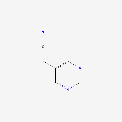2-pyrimidin-5-ylacetonitrile (CAS: 1000564-45-3) - Chemical Structure and Molecular Formula 