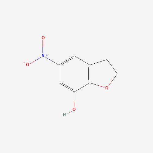 5-nitro-2,3-dihydro-1-benzofuran-7-ol (CAS: 170730-08-2) - Chemical Structure and Molecular Formula 
