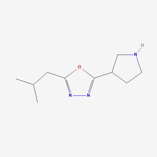 2-(2-methylpropyl)-5-pyrrolidin-3-yl-1,3,4-oxadiazole (CAS: 1225218-56-3) - Related Chemical Product