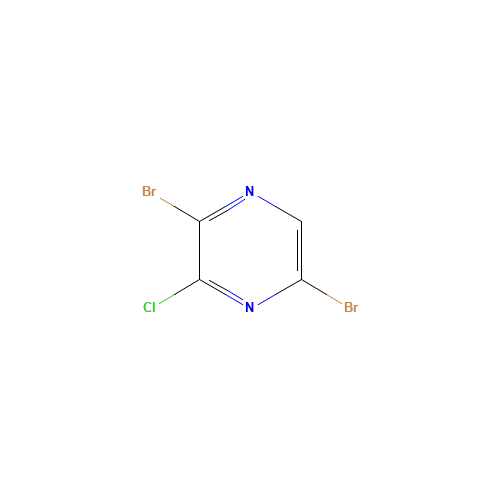 2,5-dibromo-3-chloropyrazine (CAS: 21943-16-8) - Chemical Structure and Molecular Formula 