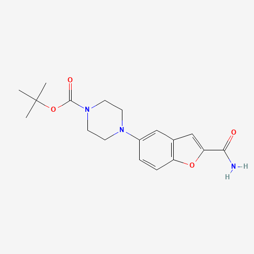 tert-butyl 4-(2-carbamoyl-1-benzofuran-5-yl)piperazine-1-carboxylate (CAS: 183288-44-0) - Related Chemical Product