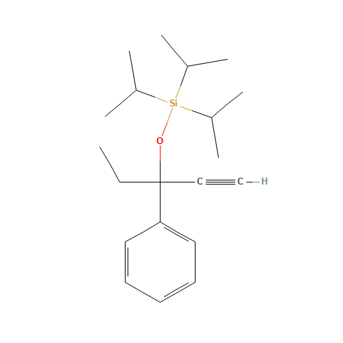 3-phenylpent-1-yn-3-yloxy-tri(propan-2-yl)silane (CAS: 1203671-52-6) - Related Chemical Product