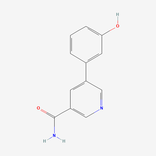 5-(3-hydroxyphenyl)pyridine-3-carboxamide (CAS: 864685-40-5) - Chemical Structure and Molecular Formula 