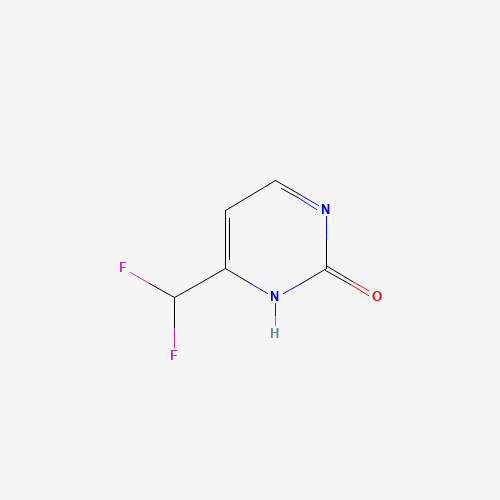 6-(difluoromethyl)-1H-pyrimidin-2-one (CAS: 1522243-39-5) - Chemical Structure and Molecular Formula 
