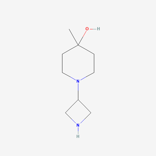 1-(azetidin-3-yl)-4-methylpiperidin-4-ol (CAS: 1257293-87-0) - Chemical Structure and Molecular Formula 