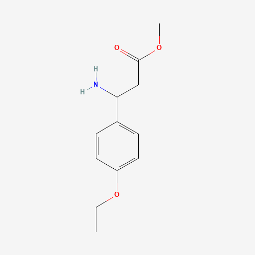 methyl 3-amino-3-(4-ethoxyphenyl)propanoate (CAS: 700350-68-1) - Chemical Structure and Molecular Formula 