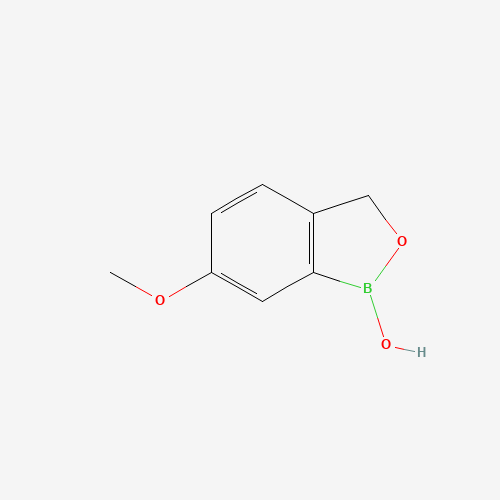 1-hydroxy-6-methoxy-3H-2,1-benzoxaborole (CAS: 947163-26-0) - Chemical Structure and Molecular Formula 