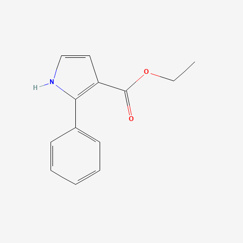 ethyl 2-phenyl-1H-pyrrole-3-carboxylate (CAS: 38597-58-9) - Chemical Structure and Molecular Formula 