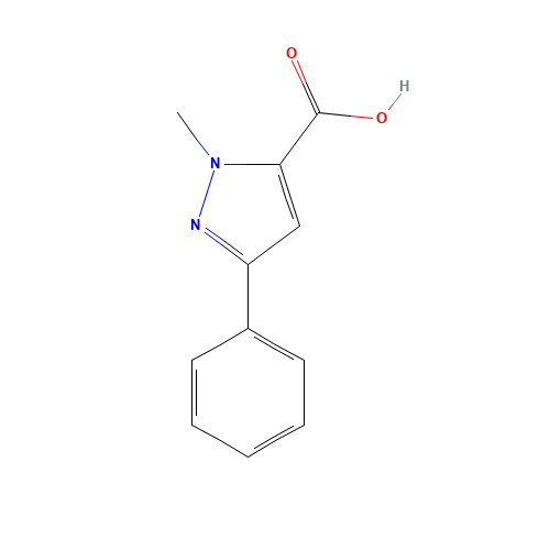 2-methyl-5-phenylpyrazole-3-carboxylic acid (CAS: 10250-64-3) - Related Chemical Product