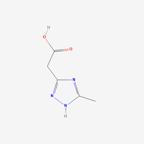 2-(5-methyl-1H-1,2,4-triazol-3-yl)acetic acid (CAS: 720706-28-5) - Chemical Structure and Molecular Formula 