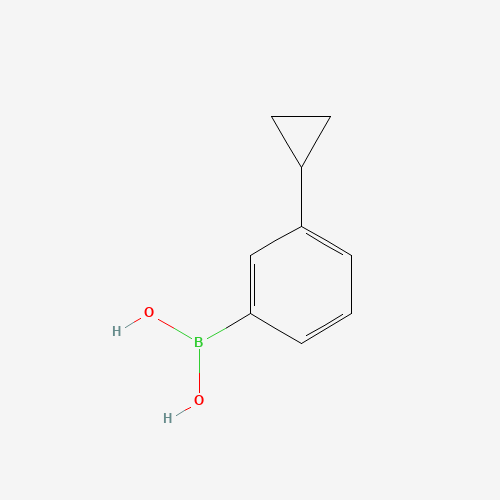 (3-cyclopropylphenyl)boronic acid (CAS: 1049730-10-0) - Chemical Structure and Molecular Formula 