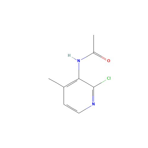 N-(2-chloro-4-methylpyridin-3-yl)acetamide (CAS: 76006-00-3) - Chemical Structure and Molecular Formula 
