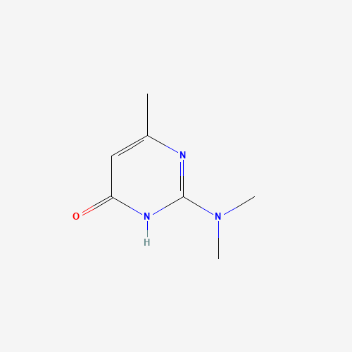 2-(dimethylamino)-6-methyl-1H-pyrimidin-4-one (CAS: 19810-73-2) - Chemical Structure and Molecular Formula 