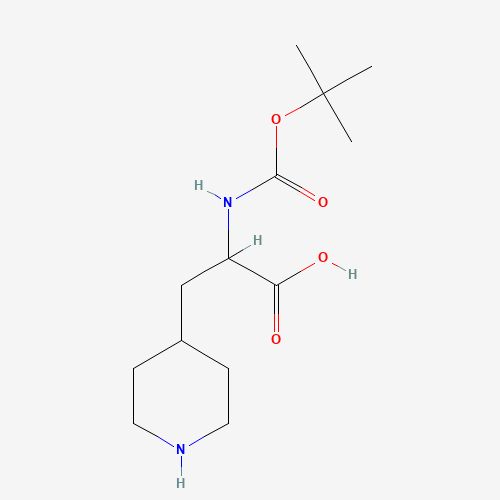 2-[(2-methylpropan-2-yl)oxycarbonylamino]-3-piperidin-4-ylpropanoic acid (CAS: 1021943-61-2) - Related Chemical Product