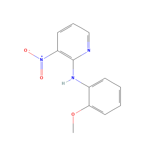 N-(2-methoxyphenyl)-3-nitropyridin-2-amine (CAS: 14317-11-4) - Chemical Structure and Molecular Formula 