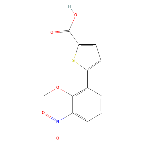 5-(2-methoxy-3-nitrophenyl)thiophene-2-carboxylic acid (CAS: 1262298-24-7) - Related Chemical Product