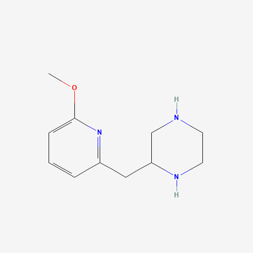 2-[(6-methoxypyridin-2-yl)methyl]piperazine (CAS: 1361225-19-5) - Chemical Structure and Molecular Formula 