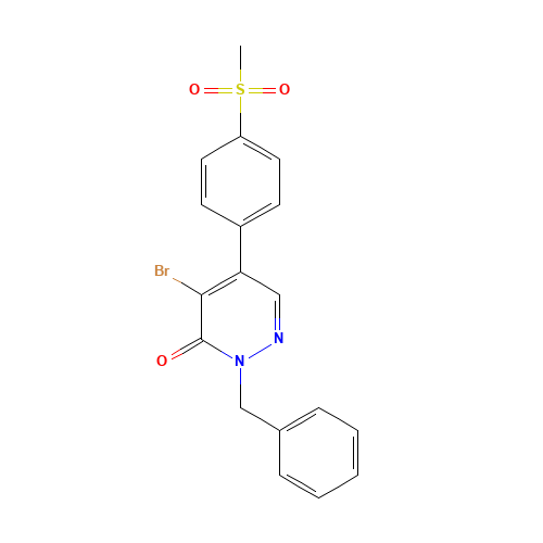 2-benzyl-4-bromo-5-(4-methylsulfonylphenyl)pyridazin-3-one (CAS: 213764-20-6) - Related Chemical Product