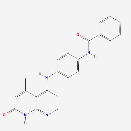N-[4-[(5-methyl-7-oxo-8H-1,8-naphthyridin-4-yl)amino]phenyl]benzamide (CAS: 1203510-29-5) - Related Chemical Product