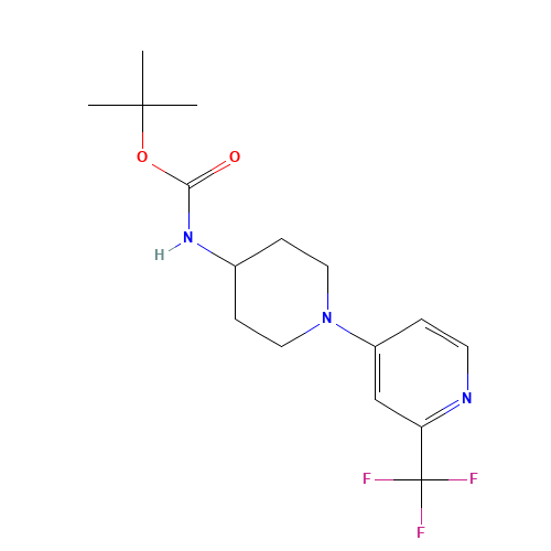 tert-butyl N-[1-[2-(trifluoromethyl)pyridin-4-yl]piperidin-4-yl]carbamate (CAS: 1329672-98-1) - Related Chemical Product