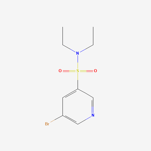5-bromo-N,N-diethylpyridine-3-sulfonamide (CAS: 62009-37-4) - Chemical Structure and Molecular Formula 