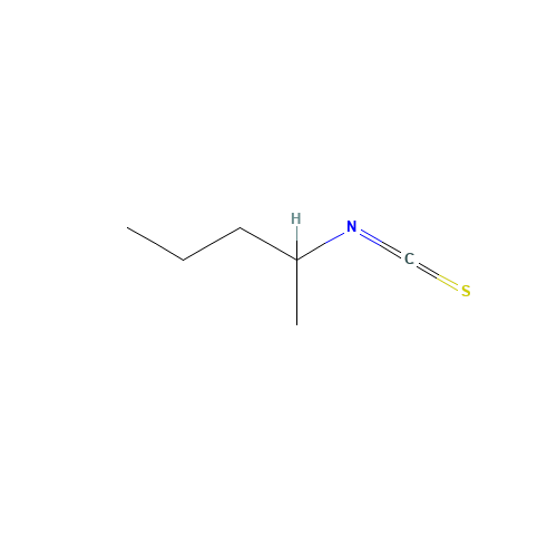 2-isothiocyanatopentane (CAS: 201224-94-4) - Chemical Structure and Molecular Formula 