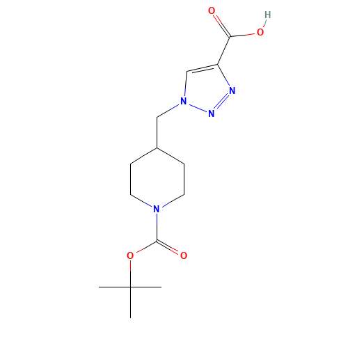 1-[[1-[(2-methylpropan-2-yl)oxycarbonyl]piperidin-4-yl]methyl]triazole-4-carboxylic acid (CAS: 887405-59-6) - Related Chemical Product