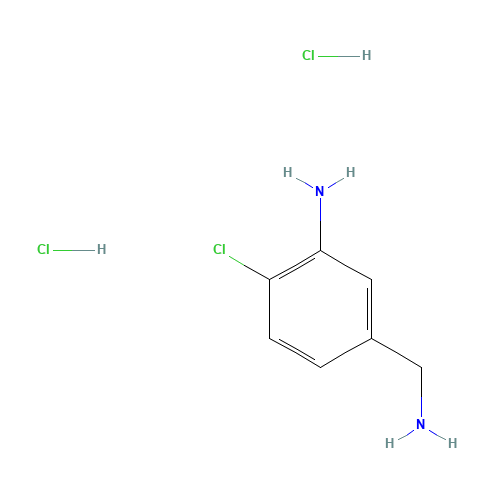 5-(aminomethyl)-2-chloroaniline;dihydrochloride (CAS: 102677-74-7) - Chemical Structure and Molecular Formula 