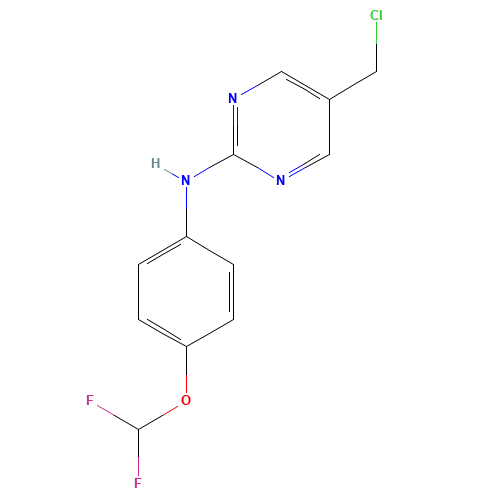5-(chloromethyl)-N-[4-(difluoromethoxy)phenyl]pyrimidin-2-amine (CAS: 1446353-68-9) - Related Chemical Product