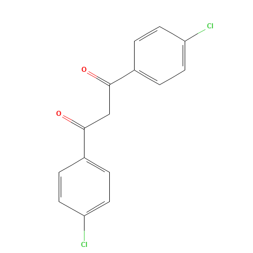 1,3-bis(4-chlorophenyl)propane-1,3-dione (CAS: 18362-49-7) - Chemical Structure and Molecular Formula 