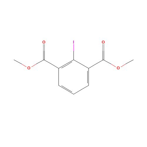dimethyl 2-iodobenzene-1,3-dicarboxylate (CAS: 106589-18-8) - Chemical Structure and Molecular Formula 