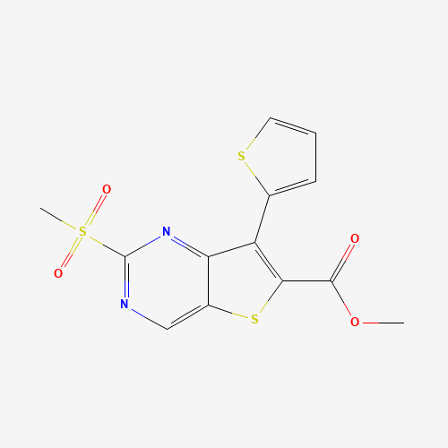 methyl 2-methylsulfonyl-7-thiophen-2-ylthieno[3,2-d]pyrimidine-6-carboxylate (CAS: 1462950-25-9) - Related Chemical Product