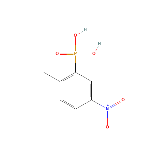 (2-methyl-5-nitrophenyl)phosphonic acid (CAS: 100868-21-1) - Chemical Structure and Molecular Formula 