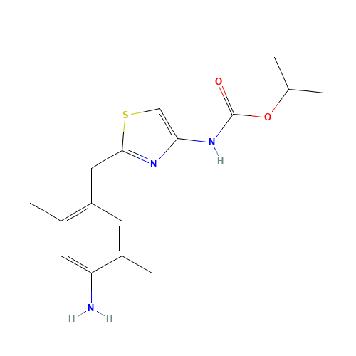 propan-2-yl N-[2-[(4-amino-2,5-dimethylphenyl)methyl]-1,3-thiazol-4-yl]carbamate (CAS: 1421923-13-8) - Related Chemical Product