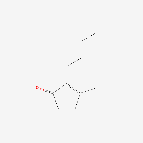 2-butyl-3-methylcyclopent-2-en-1-one (CAS: 14211-72-4) - Chemical Structure and Molecular Formula 