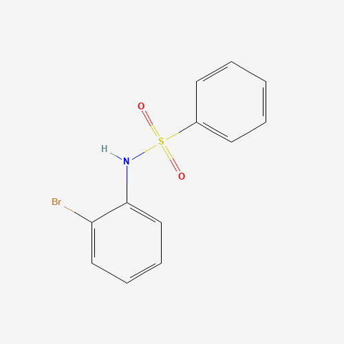 N-(2-bromophenyl)benzenesulfonamide (CAS: 21226-31-3) - Chemical Structure and Molecular Formula 