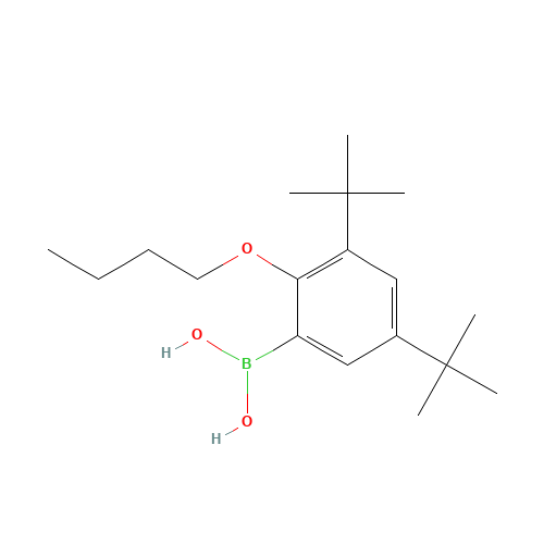 (2-butoxy-3,5-ditert-butylphenyl)boronic acid (CAS: 245435-12-5) - Related Chemical Product