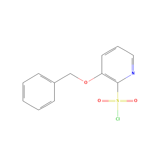 3-phenylmethoxypyridine-2-sulfonyl chloride (CAS: 885277-11-2) - Chemical Structure and Molecular Formula 