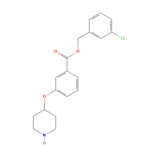 (3-chlorophenyl)methyl 3-piperidin-4-yloxybenzoate (CAS: 1443208-36-3) - Related Chemical Product