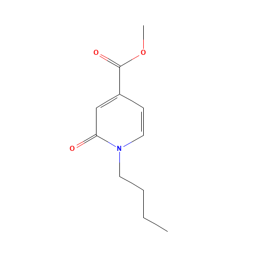 methyl 1-butyl-2-oxopyridine-4-carboxylate (CAS: 1203544-13-1) - Chemical Structure and Molecular Formula 